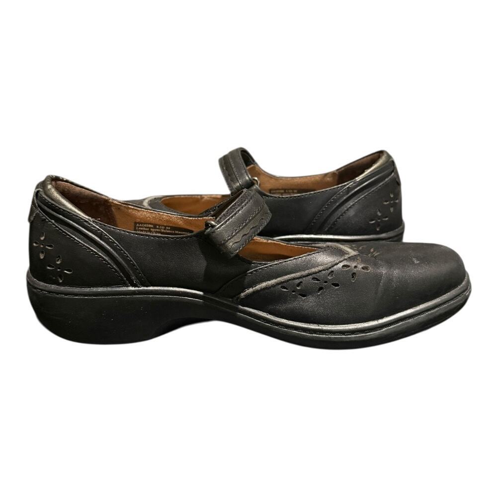 Aravon Shoes Women’s Size 8.5 D Jodi Mary Jane Black Leather Comfort Low Top - Picture 8 of 9